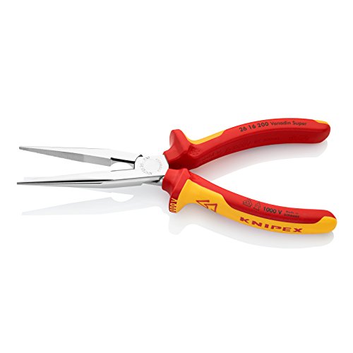 Knipex 26 16 200 – Flachrundzange mit Schneide, VDE-geprüft - 2