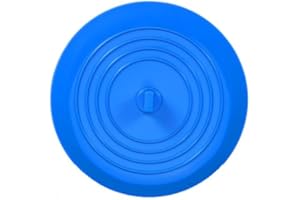 tifanso Universal Bath Stopper, Silicon Drain Stopper for Kitchen Sink & Basin, Bathtub and Bathroom Plug, 6inches (1*Aqua)