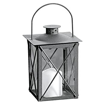 3tlg. Modisches Laternen-Set in Schwarz H24/41/55cm Metalllaterne