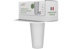SPARKLERS CLUB Lot de Gobelets Réutilisables Givré ECOCUP 30cl -150 Lavages au Lave Vaisselle - Verre Bière Réutilisable en Polypropylène - Gobelet Eco Cup pour tout évènement (10, 30cl)