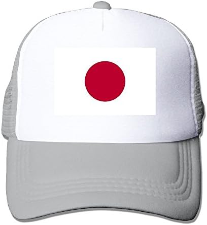 YUYUTZA Mesh Hat Baseball Caps Grid Hat Flag of Japan Adjustable Trucker Cap