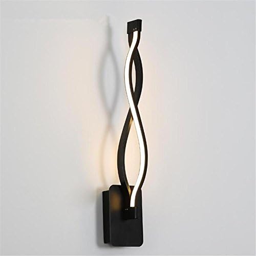 LED Modern Wall Light Indoor Black Curve Modeling Acrylic Aluminum Wall Lamp Sconce Bedside lamp Contemporary Simplicity Style Lighting Fixtures For Bedroom Living Room Corridor