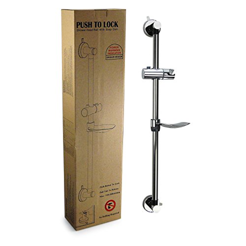 smardy Power TouchLoc Luxus Line Duschstange – Befestigen ohne bohren – Schnellmontagesystem – Rostfrei - 2