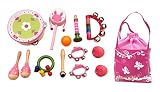 13PCS Baby-Kind-Holz-Sound-Hit Musikinstrumente Spielwaren -Geschenk Spiele (Rosa)