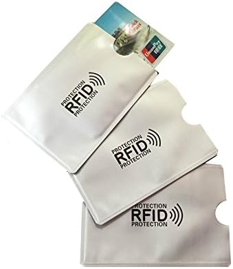 SHEDEU 5pcs Anti Rfid Blocking Reader Lock Bank Card Holder ID Bank Card Case Rfid Protection Metal Credit Card Holder Aluminium