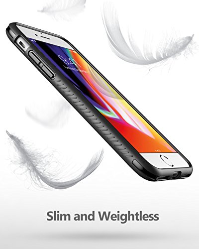 Funda iPhone 7 Plus  Poetic  Serie Karbon Shield - Protecci  n de Impacto de Esquina T  ctil   Flexible   Textura de Fibra de Carb  n  Elegante Slim Fit TPU de Protecci  n Funda para de Apple iPhone 7 Plus  2016  Negro