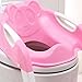 Babyhugs - Baby Toddler Potty Training Toilet Ladder Seat Steps Assistant Potty For Toddler Child Toilet Trainer (Pink)