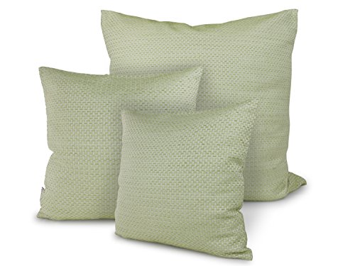 Doppelpack zum Sparpreis – Kissenhülle Rio – moderne Wohndekoration von Trend Collection in elegantem Design – erhältlich in 12 modischen Farben und 3 Größen, 60 x 60 cm, lime - 2