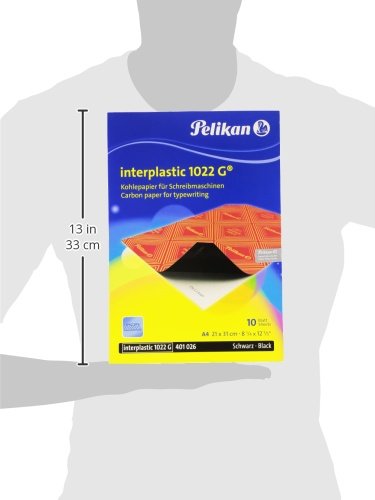 Pelikan Kohlepapier Interplastic 1022G, DIN A4, 10 Blatt, 1 Set - 2