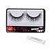 TaobaOPIt New 10 Pair Reusable Charming Cross Fake False Eyelashes Glue Adhesives Eye Lashes Makeup Black 57