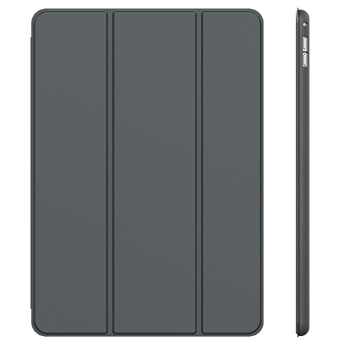 iPad Pro Hülle, JETech iPad Pro Slim-Fit Smart Case Hülle Schutzhülle Tasche mit Leichte Ständer und Auto Schlaf / Wach Funktion für Apple 12.9 iPad Pro 2015 Modell (Dunkel Grau)