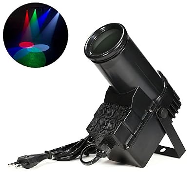 Donner® Projecteurs à effets pour scène DMX 10W Lampe LED de Scène Projecteur Lumière de scène 4 Couleurs