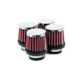 formbar Flansche K&N RC-2340 KFZ und Motorrad Universal Chrom Filter