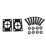 Conjunto de herrajes, incluidos 8 tornillos de montaje, y almohadillas de amortiguación 2pcs riser
