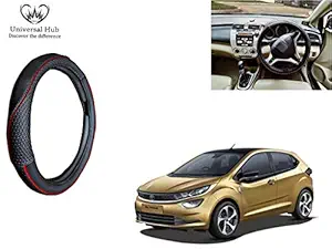 Universal Hub Car Steering Wheel Cover (Black Crock) for Altroz