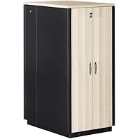 DIGITUS Server-Schrank 19-Zoll 32HE - 75x113 cm - SOUNDproof Serie - Traglast 1000 kg - Nutztiefe 740 mm - Ahorn