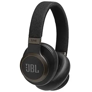 JBL Live 650BTNC, Over Ear Active Noise Cancellation Headphones with Mic, JBL Signature Sound, Dual Pairing, AUX, Built-in Alexa & Google Assistant (Black)