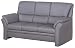 Produktbild Cavadore Sitzgarnitur Klariza / Sessel, 3-Sitzer und 2-Sitzer Sofa / Große Couchgruppe im modernen Design / 3-er: 195 x 102 x 91; 2-er: 143 x 102 x 91; Ledersessel: 99 x 102 x 91 / Leder in grau
