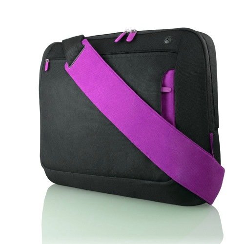 Belkin Notebooktasche Kurier 39,6 cm (15,6 Zoll) kohlenschwarz/lila