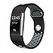 Produktbild Xinxinyu Uhrenarmband, Doppelte Farbe Silikon Uhrenarmbänder } { Sport Band-Armband } { Sport Armband Band } Für Fitbit Charge 2 Smartwatch 6.4"-8.8" (Grau)