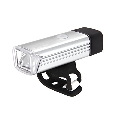 GVDV Fahrradlicht 180 lm Cree LED USB Wiederaufladbar IPX4 Wasserfest 4 Modie STVZO Zugelassen, Silber/Schwarz - 6