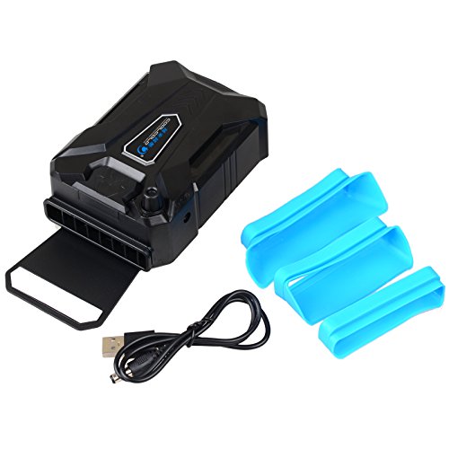 TXJ® New Generation Aktive Laptop/Notebook Externen Kühler Laptop Vacuum Fan Cooler Laptop Hot Air Extractor cooler master für HP, Dell, Lenovo, Toshiba, Acer, Asus Macbook und andere (Schwarz) - 4