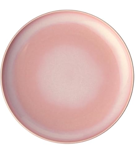 MamboCat Set van 6 REACTIVE GLAZE PARIS taartborden crème & roze in