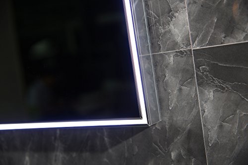 Design LED-Beleuchtung Badspiegel GS113 Lichtspiegel Wandspiegel mit Touch-Schalter 50 x 70cm Tageslichtweiß IP44 - 4