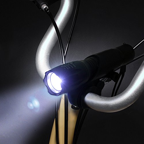 Unigear Superhelle Fahrradbeleuchtung wiederaufladbar Fahrradlicht Set inkl. Frontlicht und Rücklichter, 1200LM, Lange Laufzeit - 2