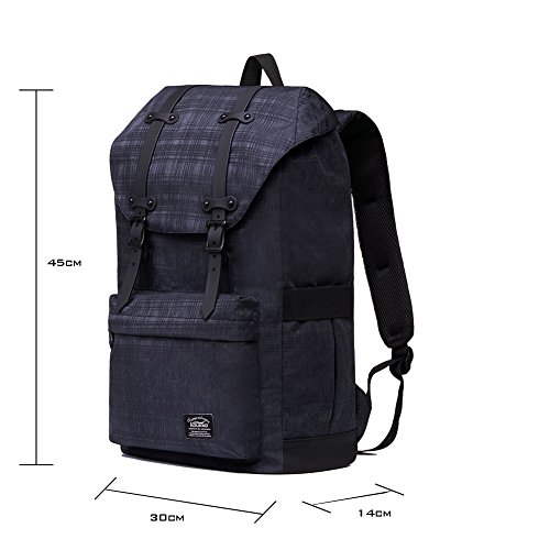 L  ssiger Daypacks  KAUKKO 16 Zoll Laptop Outdoor Rucks  cke f  r 14  Notebook Sch  ler Backpacks Schultaschen f  r Wandern  Reisen  Camping  43black2