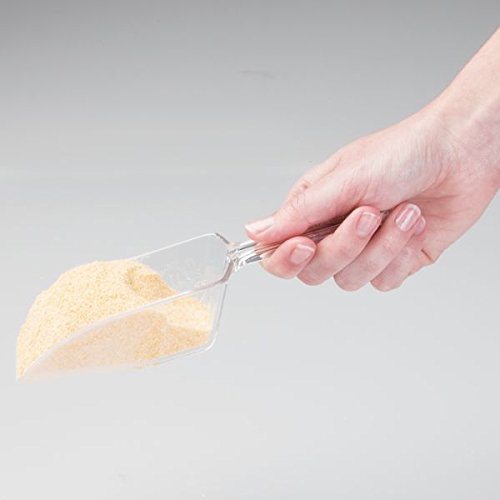 mDesign 3er-Pack Messlöffel – extra große Schaufeln für Lebensmittel, Waschmittel oder Tierfutter – Material: beständiger Kunststoff – hochwertige Löffel, vielseitig einsetzbar - 2