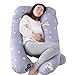 Produktbild JUSTSELL  Kissen Der Schwangeren Frau C-Förmiges U-Förmiges Schwangerschaftskissen Stillkissen Seitenschläferkissen Baby Lagerungskissenseitenschläfer Kissen (140x70cm)