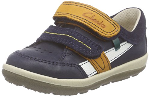 Clarks Unisex Babies’ SoftlyZakk Fst First shoes - sneakers Blue Size: 4 Child UK