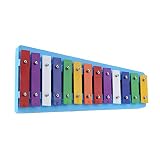 Andoer® 13 Bar Kinder Glockenspiel Xylophon Bunter Note des Pädagogisches Rhythmusinstrument Rhythmus Spielzeug für Baby Kleinkind Kinder - 7
