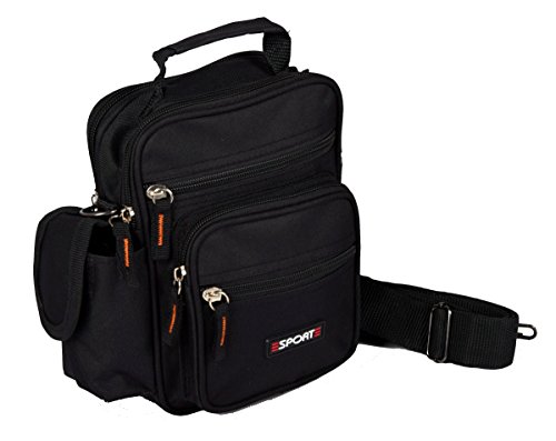 Preisvergleich Produktbild Mini Umhängetasche Fototasche Handgepäck 20x15x9,5 cm in Schwarz