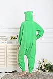 Honeystore Jumpsuit Tier Cartoon Glück Bär Fasching Halloween Kostüm Sleepsuit Cosplay Pyjama Schlafanzug Erwachsene Unisex Kigurumi Tier Onesize L -