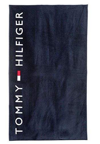 Preisvergleich Produktbild Tommy Hilfiger Logo Towel Blue 100 x 180