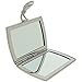 Compact Mirror Silver Tone Polished Envelope Mirror With Crystal Set Lever Opener SC966