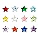 Produktbild Contever® 1 Packung mit 120 Pc Assorted Mix 12 Farben Birthstone Kristall Charms 5mm für Living Memory Locket Medaillon (Floating Anhänger nicht einschließlich) - Star Shaped