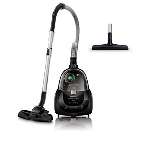 Philips Aspirador sin Bolsa FC8477/91 FC8477/91-Aspirador tecnología PowerCyclone 4, 750 W, 1.5 litros, 79 Decibelios, Negro