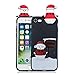 Produktbild Carols iPhone 7/8 Hüll, für iPhone 7/8 (4,7 Zoll) Weihnachten Serie TPU Weihnachten Weihnachtsbaum / Schneemann / Weihnachtsmann Muster TPU Soft Haut Flexibel Haltbar Zurück Niedlich Silikon Gummi Stoßfest Bumper Ultra Slim Dünn Leicht Schutzfolie Hülle für iPhone 7/8 (4,7 Zoll) - Schwarz