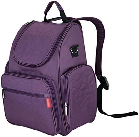 Anguang Women’s Multicolour Vintage Backbag Multifunctional Backpack Mommy Backpack Purple 1
