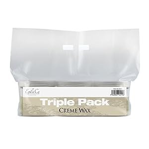 Epil & Co Natural Cream Wax by Deo 425g x 3 Pots TRIPLE PACK - Waxing Leg Body Arm (890203)