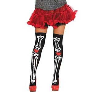 Calcetines La Catrina Pantis Día de los muertos Medias por la rodilla Sugar Skull leggings mujer fiesta mexicana Accesorio Halloween Calcetín largo noche de brujas