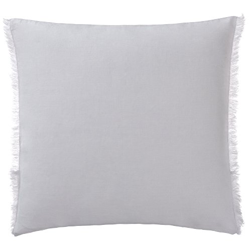 Ropa de cama Urbanara "Bellvis", de 100 % puro lino belga, color liso, con funda nórdica y funda de almohada, de verano, lino, gris claro, 50 x 50 cm