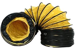 DOCTOR SAN - SANIERUNGSTECHNIK Lufttransportschlauch Warmluftschlauch Lüftungsschlauch Ø20cm-50cm x 5m oder 10m Länge (50cm x 5m)