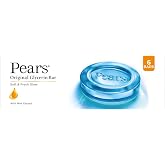 Pears Original Glycerin Soap Bar - Soft & Fresh Glow | With 98% Pure Glycerin & Mint Extract | For a Fresh Glow | With Plant 