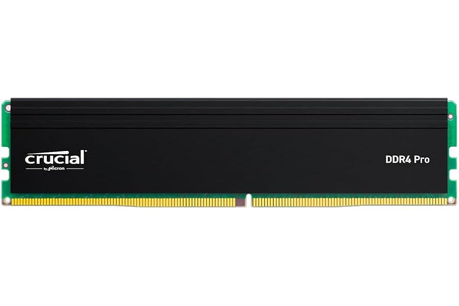 Amazon listing image: Crucial Pro 16GB RAM (1x16GB) DDR4-3200MHz U-DIMM Desktop, Workstations RAM Memory Satin…
