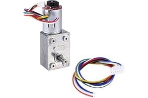 FTVOGUE JGY370 encodeur de moteur à engrenages à courant continu à vis sans fin turbo autobloquant 12V (10RPM)