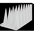 Essoti Guard: Universal Spike Deterrent for Monkeys, Dogs, Cats, Birds Pack of 10 Ideal for Railings, AC Units, and More! (White, 10)